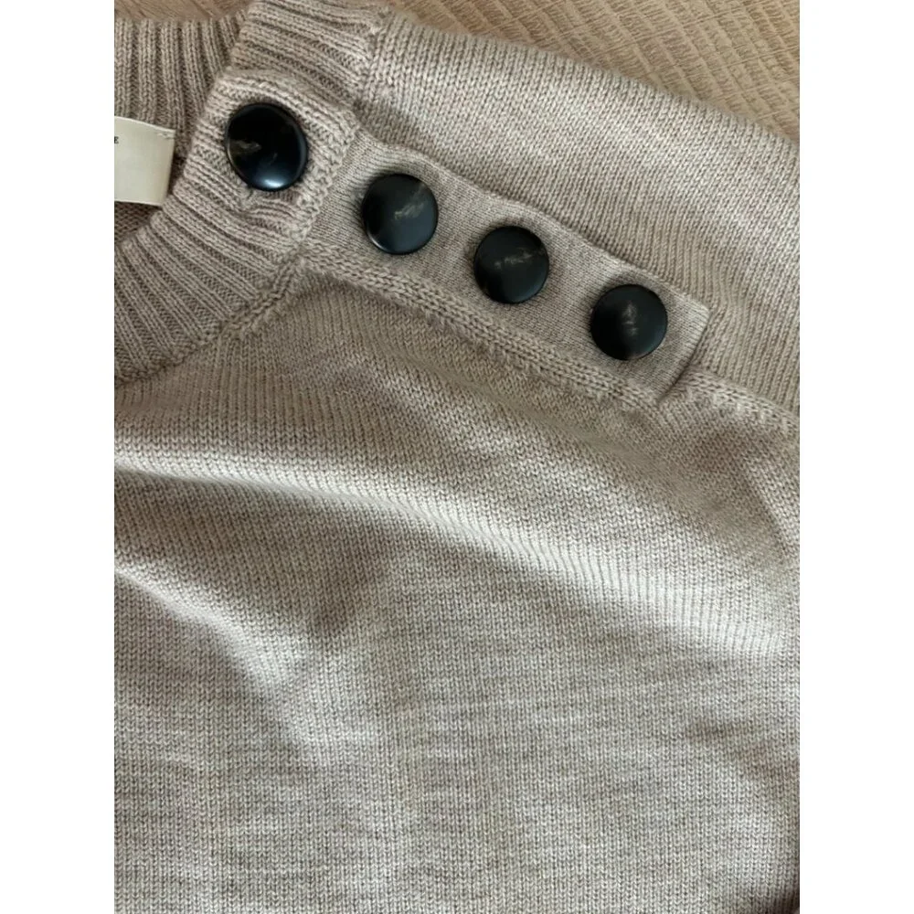 Sezane Mathie Dress In Beige Camel - Picture 5 of 6